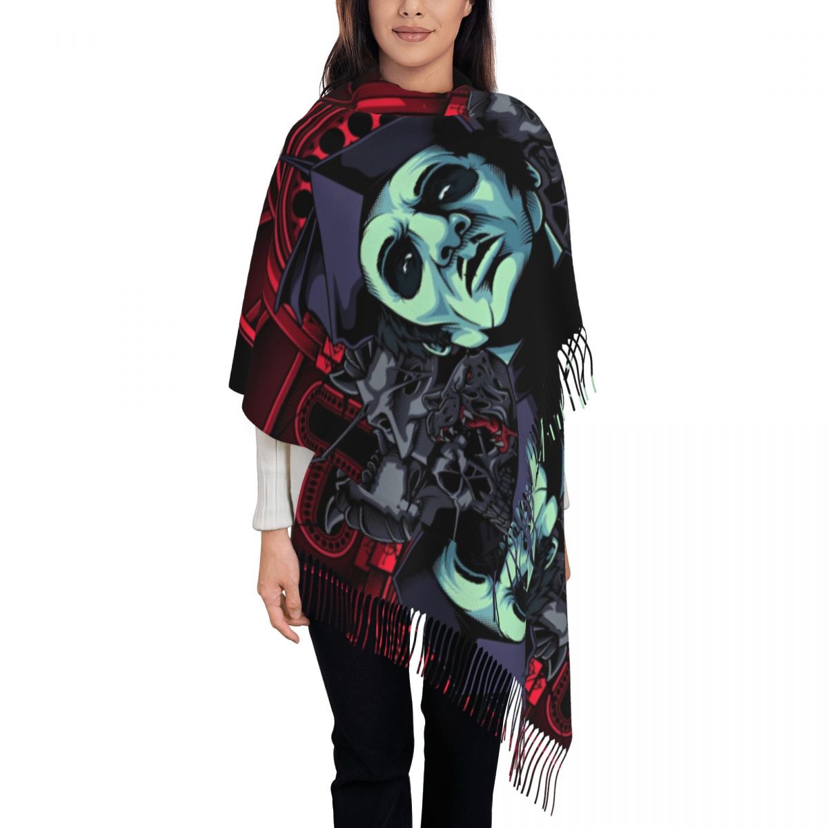 Pashmina Wrap Large - Chal de banda fantasma para mujer,