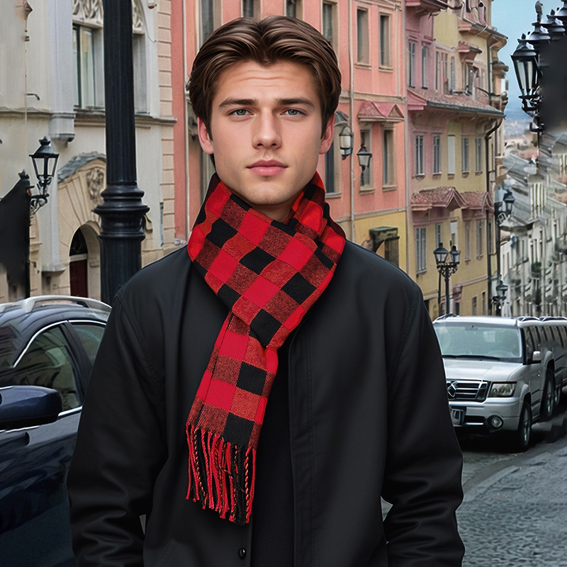 Nuevo diseño, bufanda de Cache - Muffler Men Wool reseña y precio