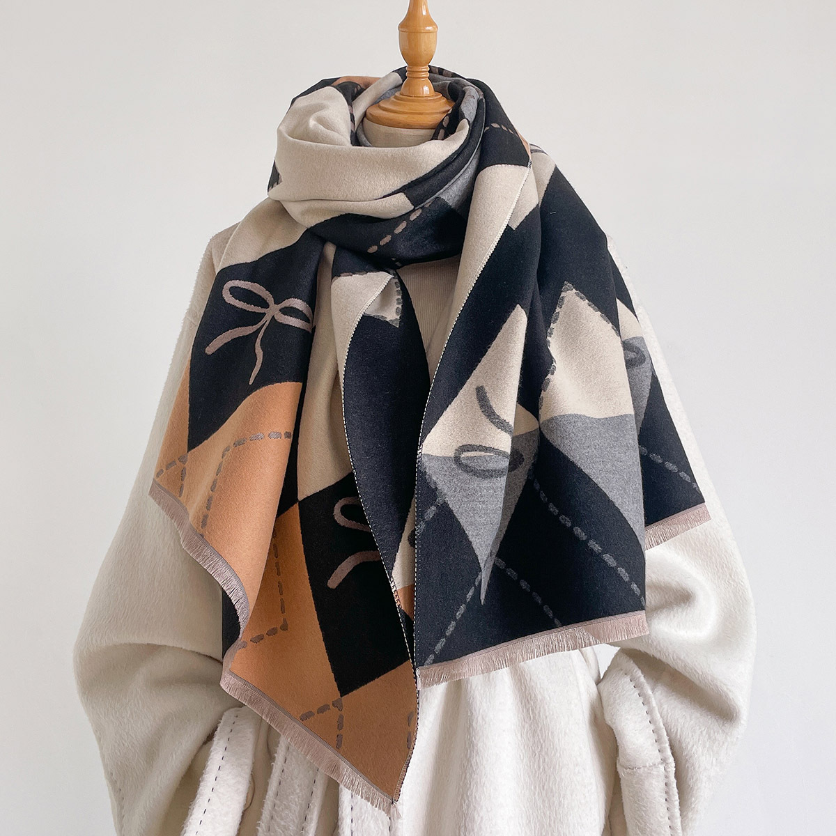 Bufanda de imitación de cachem - Pashmina Wrap Large reseña y precio