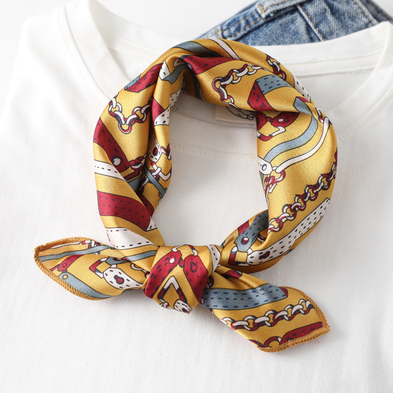Bufanda de mujer 50*50cm cuadr - Silk Neck Scarf reseña y precio