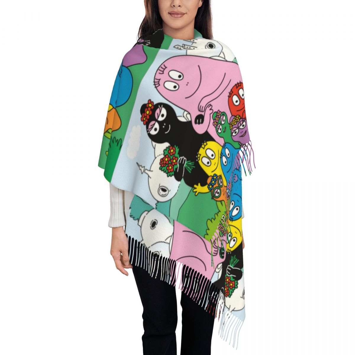 Les Barbapapa-chales familiare - Pashmina Wrap Large reseña y precio