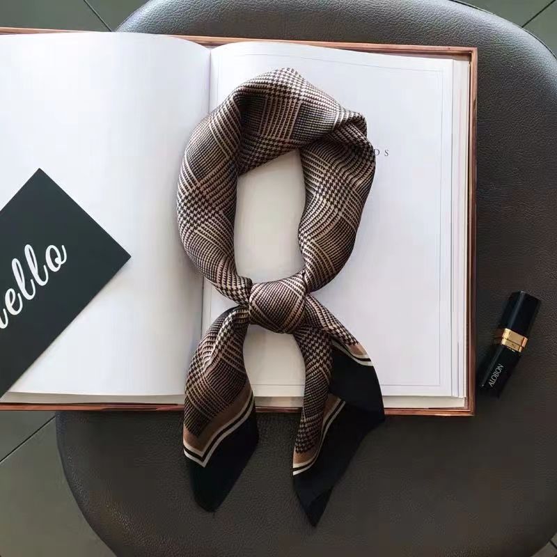 Nueva bufanda cuadrada con est - Silk Neck Scarf reseña y precio