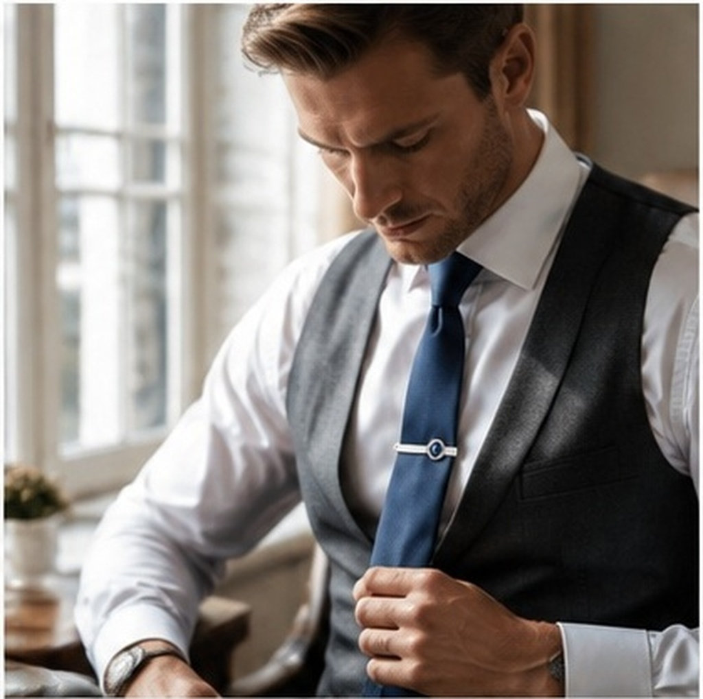 Juego de 2 pinzas para corbata - Tie Bar Set Gift reseña y precio