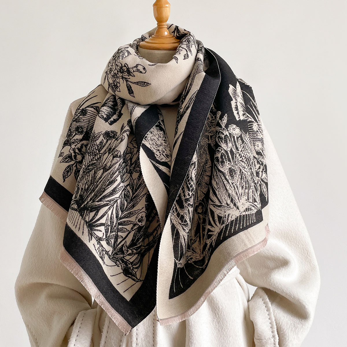 Bufanda de imitación de cachem - Pashmina Wrap Large reseña y precio